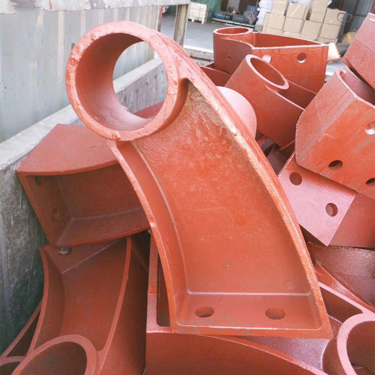 桥梁支架铸铁护栏牛角300*83减震防震