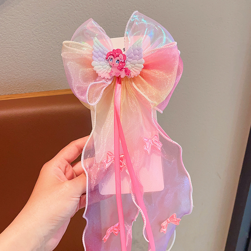 Nuevo clip de peludo para niños, accesorios para el cabello, tocado para niñas, horquilla, horquilla de lazo para bebé, pony, lindo