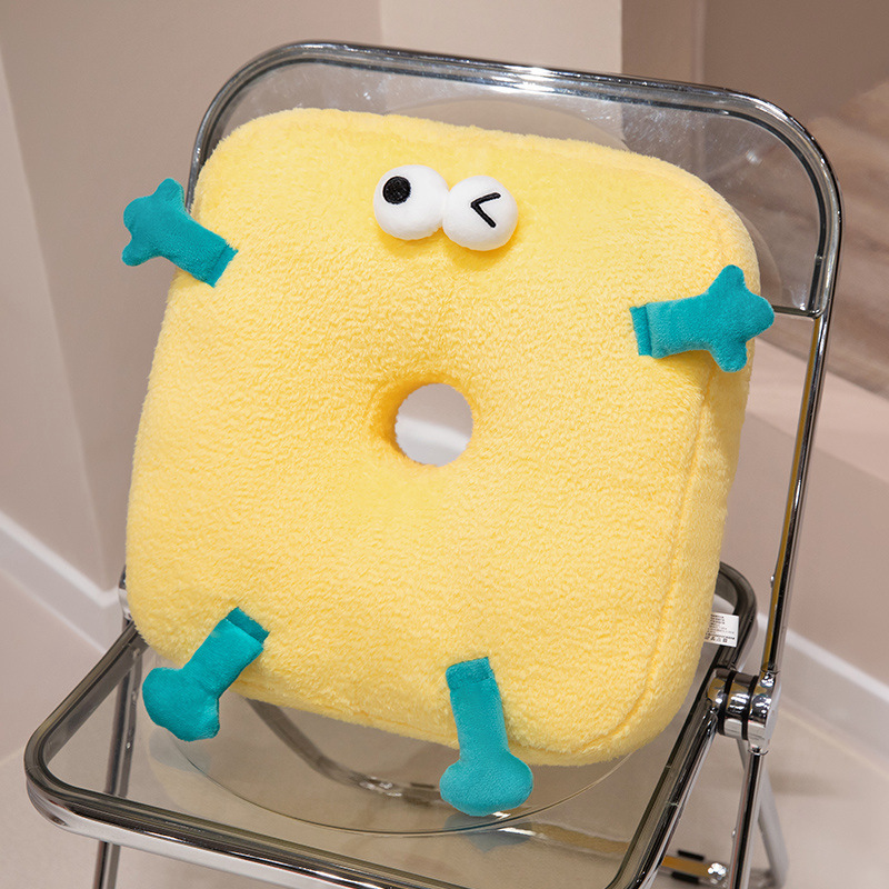 Cojín de dopamina, cojín de asiento cuadrado de ojos grandes, cojín de asiento de oficina, cojín de cojín redondo, cojín de cojín de cojín