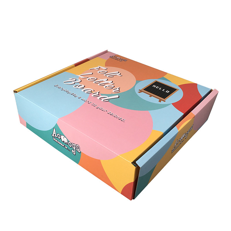 Cajas de cartón con impresión a color, ropa Han, ropa interior, cajas de cartón corrugado con impresión a color de doble cara, cajas para zapatos, cajas de embalaje, cajas de cartón personalizadas con diseño de avión