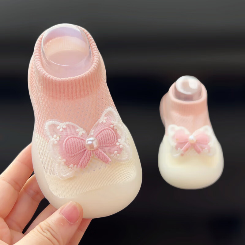 Summer Baby Mesh Sandals Toddler Shoes Breathable Mesh Floor Socks Shoes Soft Sole Silicone Baby Shoes Doll Casual
