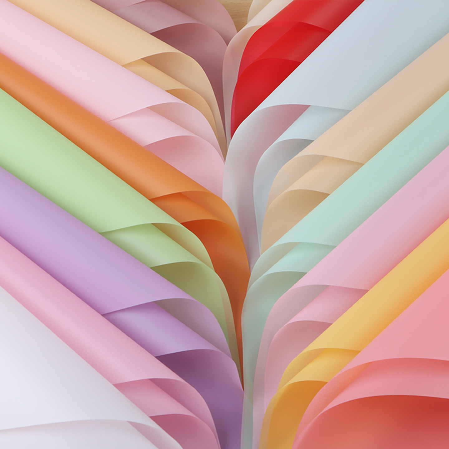 Flor de papel de embalaje material de plástico coreano impermeable ramo de papel de embalaje floristería floral color sólido coreano papel normal al por mayor