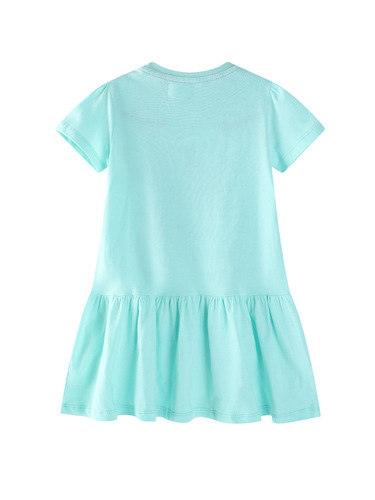 European and American cross-border children's summer short-sleeve dresses for girls, European and American children's clothing, cute cartoon children's princess dresses, wholesale