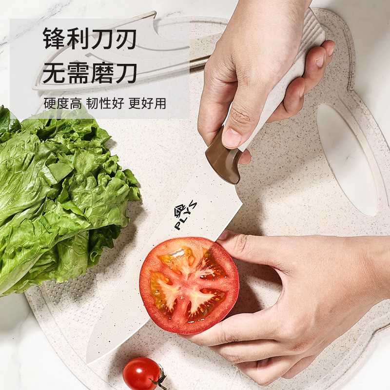 Kit de cuchillos para bebés 2 - en - 1 cocina para bebés alimentos suplementarios cuchillos de cocina transfronterizos tablero de cocina conjunto completo de pala