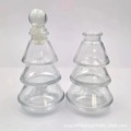 透明异形圣诞树香薰玻璃瓶摆件装饰90ml小容量卡口内塞罐装空瓶子