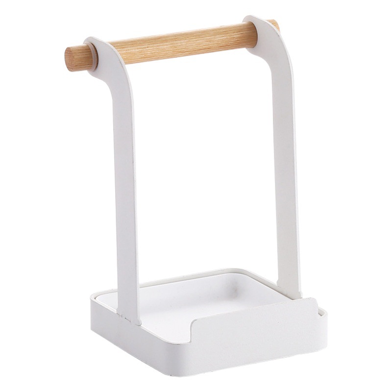 Estilo japonés hierro multi-funcional vajilla rack hogar drenaje olla cubierta estante espátula olla cubierta rack cocina mesa de almacenamiento rack