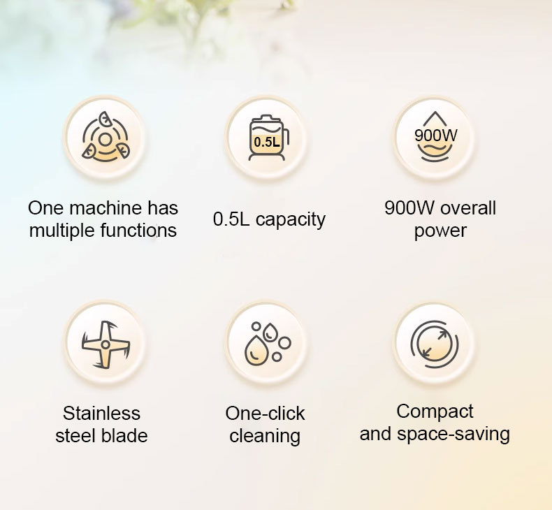 High Speed Smoothie Maker 6 In 1 Blender Food Processor Juicer_voghion.com