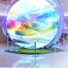 创意LED圆形显示屏 全彩led屏幕显示屏室内异型屏柔性屏显示屏
