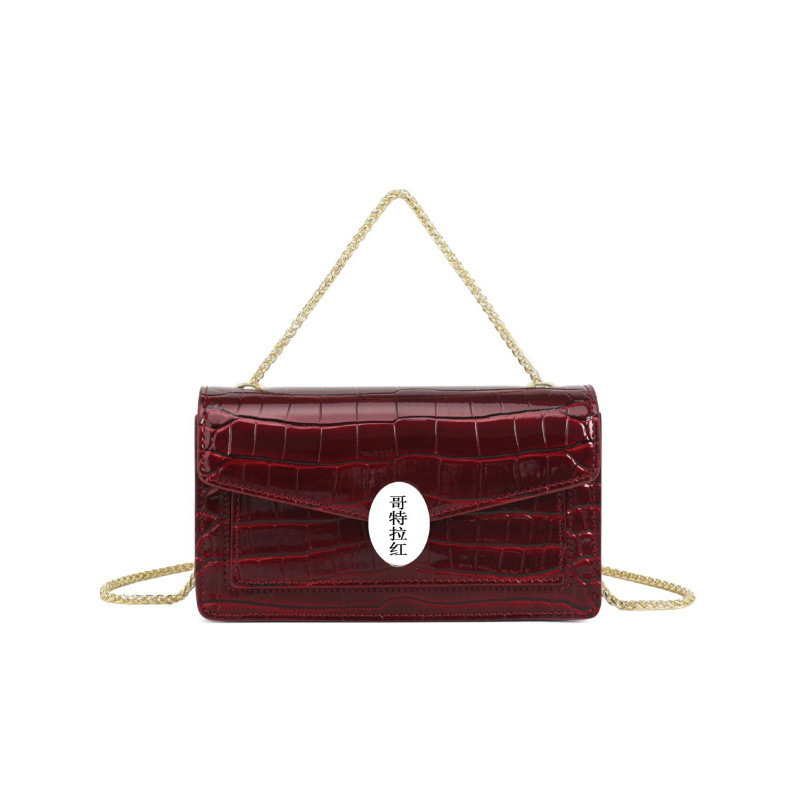 Genuine Leather Patent Leather Light Luxury Glossy Crocodile Pattern Snake Head Bag Accordion Bag New Wedding Bag Hand-Held Shoulder Crossbody Small Square Bag Genuine Leather Patent Leather Light Luxury Glossy Crocodile Pattern Snake Head Bag Accordion Bag New Wedding Bag Hand-Held Shoulder Crossbody Small Square Bag