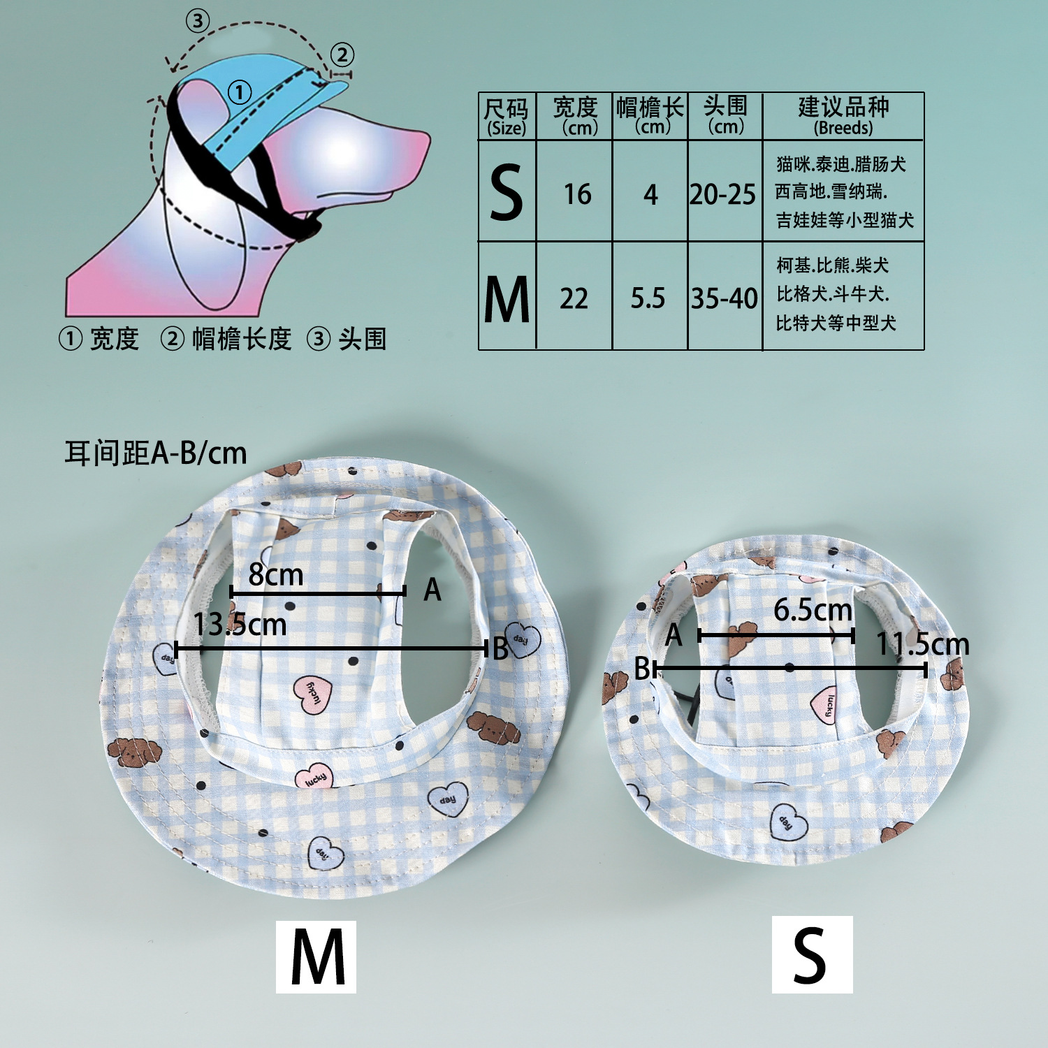2025 sombrero para el sol para mascotas, lona a cuadros de dibujos animados, cachorro, gato Shiba Inu Corgi, sombrero de pescador