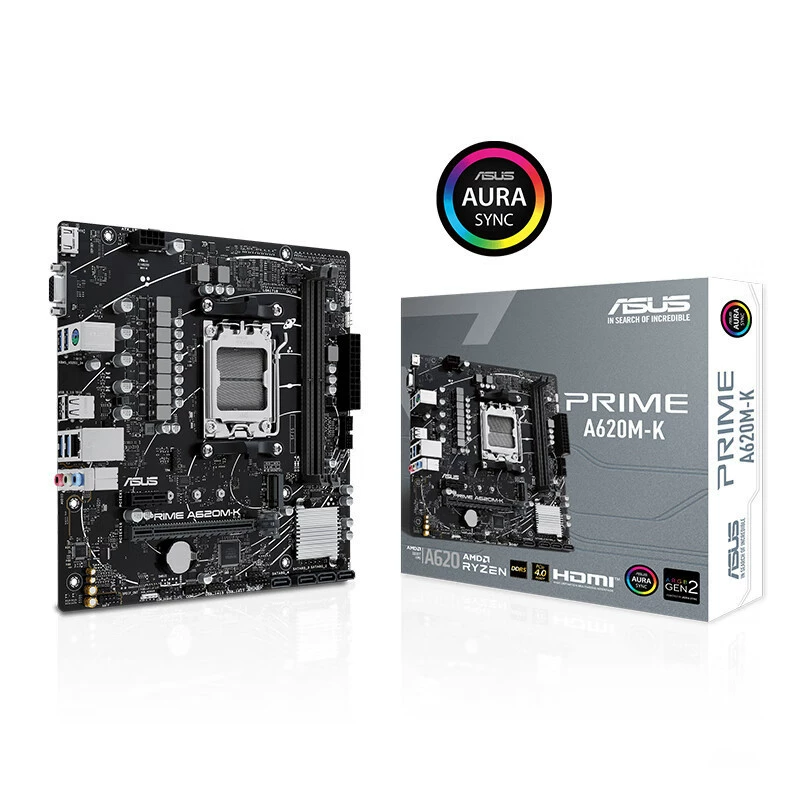 Подходит для Asus PRIME A620M-K, поддерживает DDR5, процессоры 7700X/7600X (для AMD и др.)