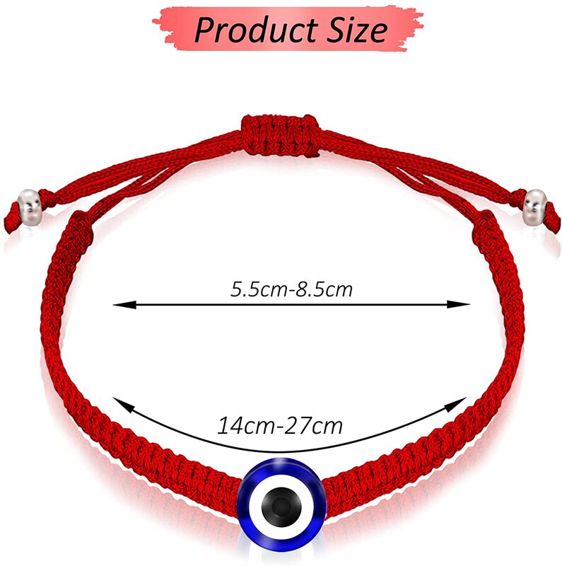 Cross-border Hot-selling Hand-woven Palm Eyes Devil Evil Eye Lucky Bracelet Hamsa Couple Bracelet