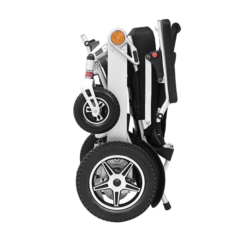Silla de ruedas eléctrica inteligente automática para ancianos portátil plegable ligero para ancianos para discapacitados