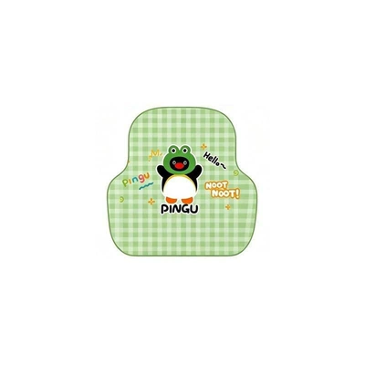 carpet, non-slip, anti-stain, dirt-resistant, durable, easy | Avtomobil döşəmə paspasları - green-checkered-little-frog-single-row-silk-loop-5050cm1919