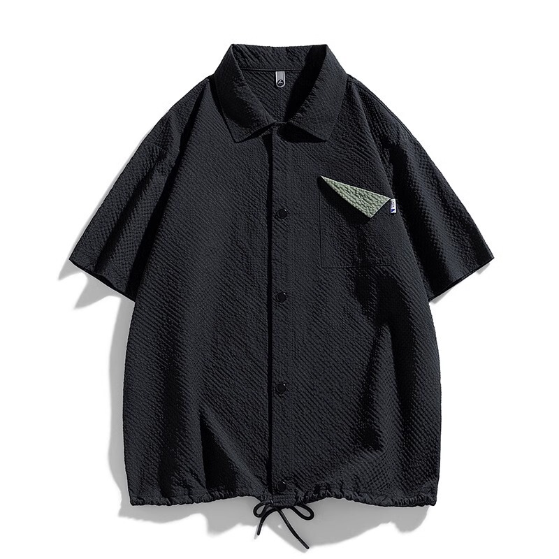 Oversized 300 Jin Summer Men's Short-sleeved Shirt Thin Youth Loose Lapel Casual Shirt Clothes 2