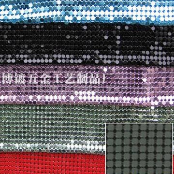 大量供应铝网片服装辅料．亮片网，金属材料