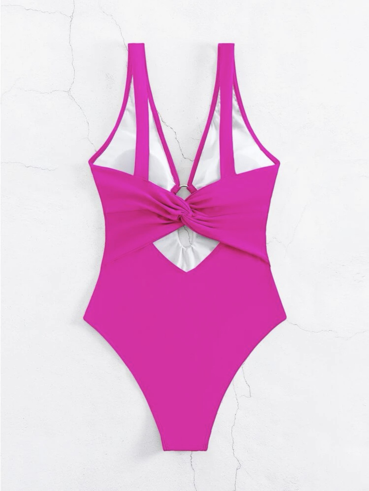 182g Weight Sleeveless Sleeve Length Spandex, Polyester Fabric Type Short Top Length One-pieces Tops Type Holiday Occasion V Neck Neckline Comfort Function Regular Fit Fit Type Solid Color Pattern Women's Gender Beach, Simple Style Style Women's Beach Simple Style Solid Color One Piece Swimwear 5