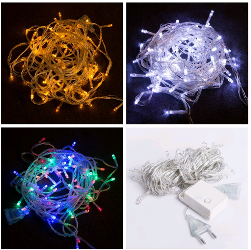 LED luces de cadena luces intermitentes luces de cadena luces de estrella luces de cadena decoración al aire libre impermeable estrellado luces de Navidad