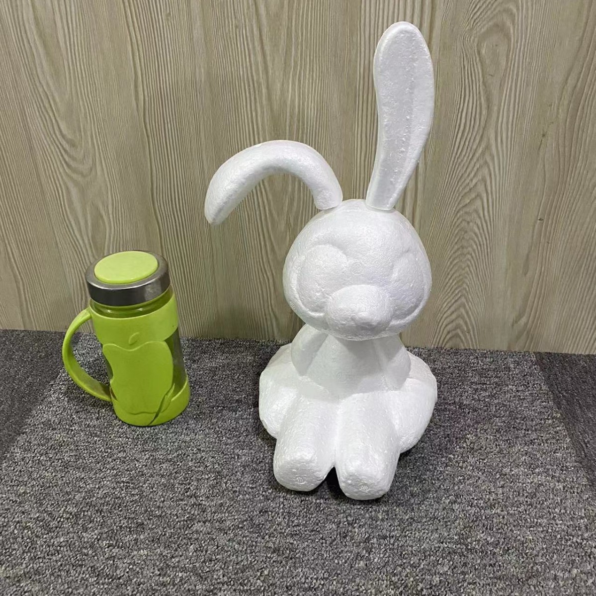 Oso de espuma directo de fábrica blanco DIY material de arreglo floral hecho a mano Día de San Valentín Rosa oso con juguete