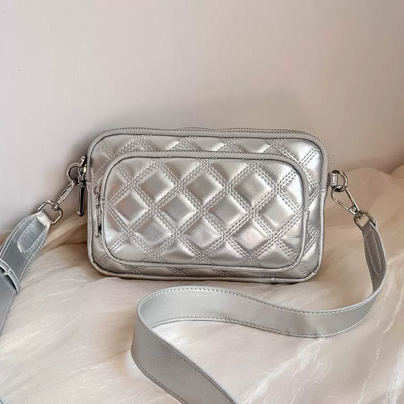 包包女包2025新款菱格链条包韩版时尚女士单肩斜挎包女小方包bags