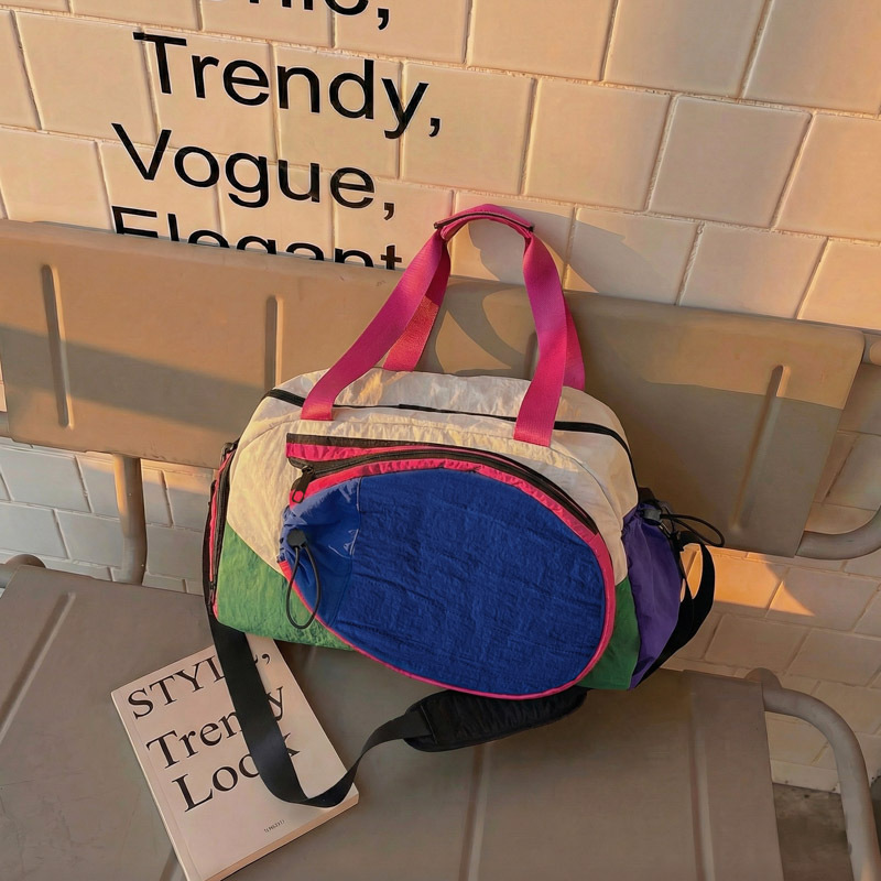 Cross-Border New Short-Trip Travel Bag, Fashion Simple Badminton Racket Bag, Single Shoulder Luggage Storage Bag, Crossbody Carry-On Bag