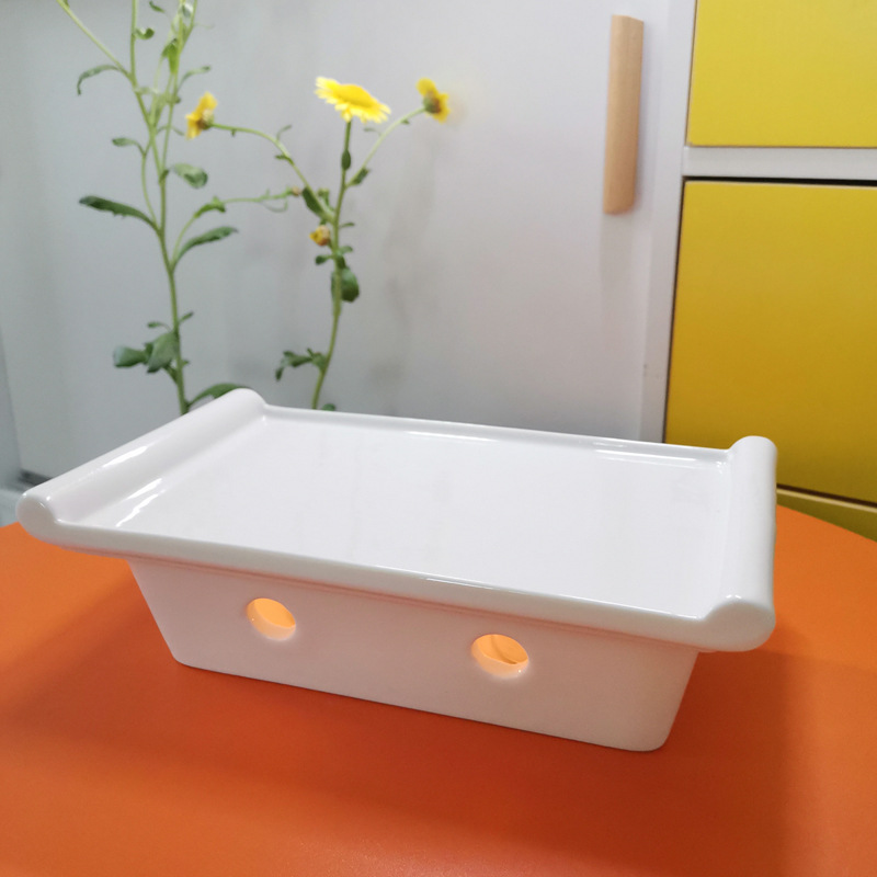 中式国风明炉茶蜡加热炉小号保温陶瓷炉书盘炉酒店酒精炉陶瓷干锅