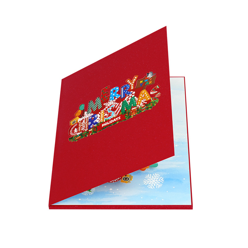 Description Picture 6 of itemChristmas Card 3D Stereo Music Light Greeting Card Santa Xmas Festival NewYear Winter Holiday Greeting Cards with Envelopes 2025