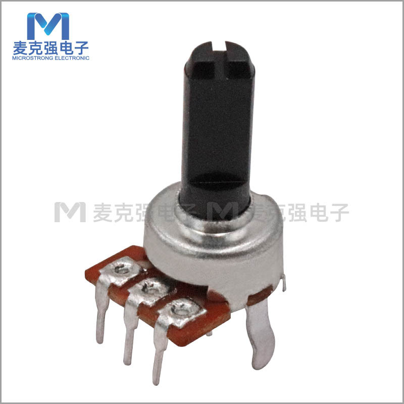 半轴塑料轴旋转式碳膜电位器WH12113 B2K直径13.5MM高度L=20/25mm