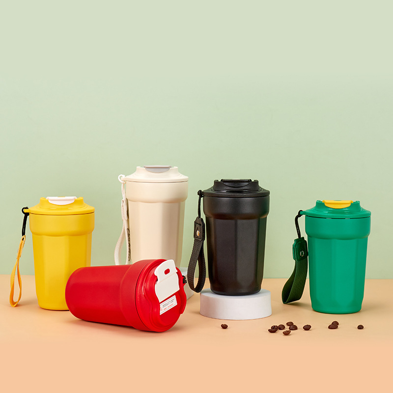 Red de Internet 316 Taza de agua de aislamiento Taza de vacío de alto valor Taza de café portátil octogonal portátil Taza de viaje al por mayor