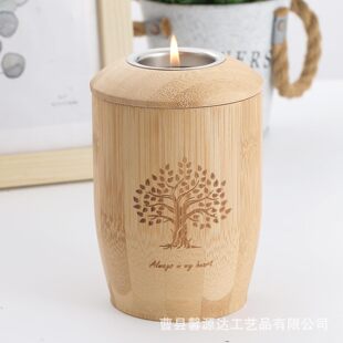 Wooden Urn Pet Human Cremation Memorial Urn Engraved Tree of Life Urn Pet Funeral Supplies