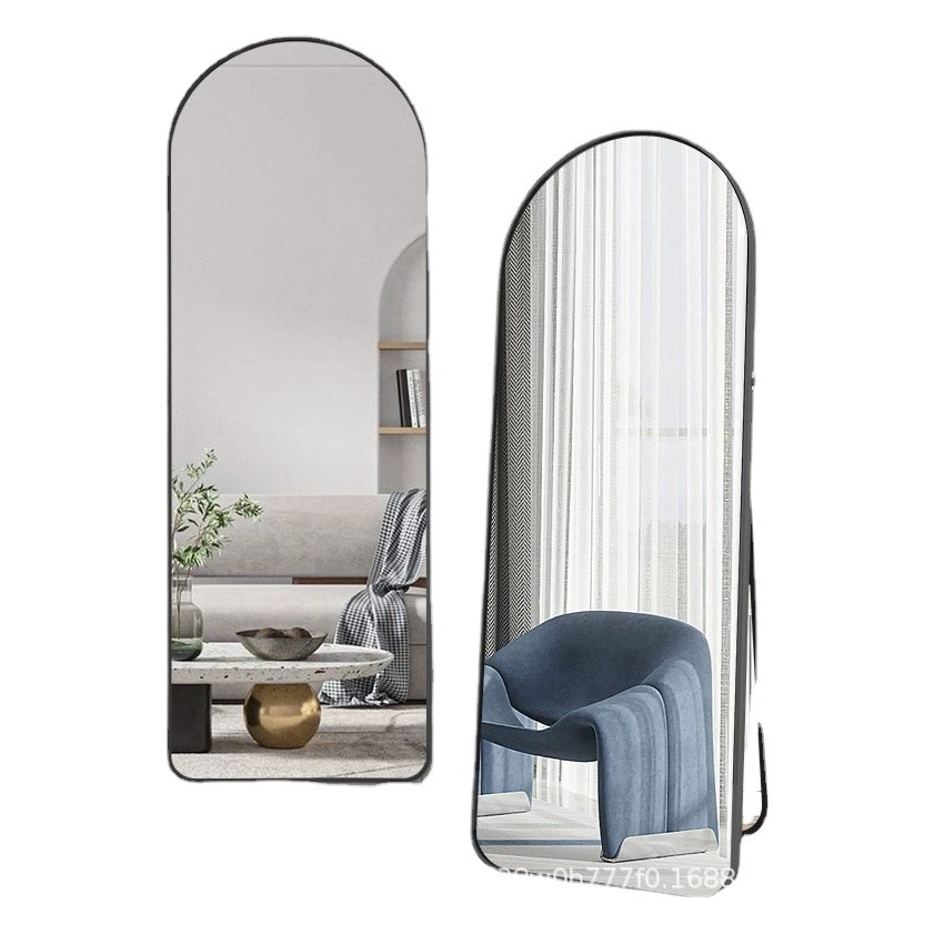 Зеркало для всего тела Напольное зеркало Домашнее интернет-известное общежитие для девочек Спальня Туалетное зеркало Настенное зеркало Стиль Одежда Установка Зеркало