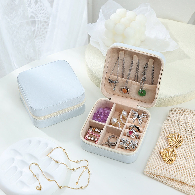 Portable Jewelry Storage Box Valentine's Day Gift Packaging Box Earring Ring Necklace Jewelry Box Decorative Mini Box