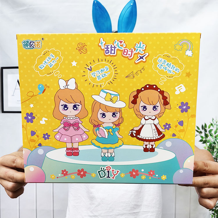 WB037032WC hot selling 3D girl plaster doll white embryo graffiti painted toy training class amusement park