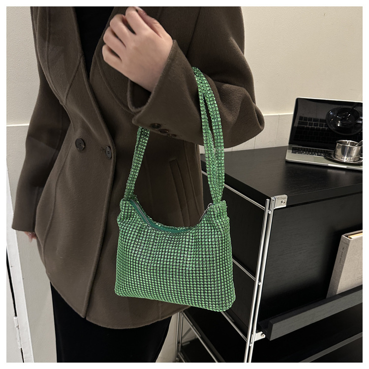172g Weight Sewing Thread Fashion Element Zipper Closure Type Single Shoulder Strap Strap Type Underarm Bag Bags Type Daily, Shopping Occasion Pu Leather Material Solid Color Pattern All Seasons Season Women's Gender Streetwear Style Square Shape Small Size Women's Small Pu Leather Solid Color Streetwear Sewing Thread Square Zipper Underarm Bag 23