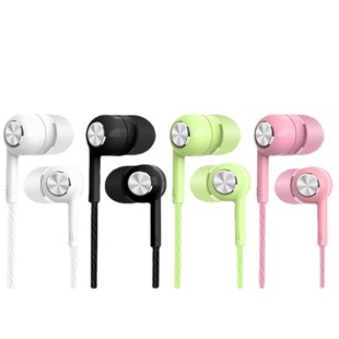Fashion macaron Pearl line headset in-ear noise reduction gift karaoke live monitor mobile phone with microphone headset