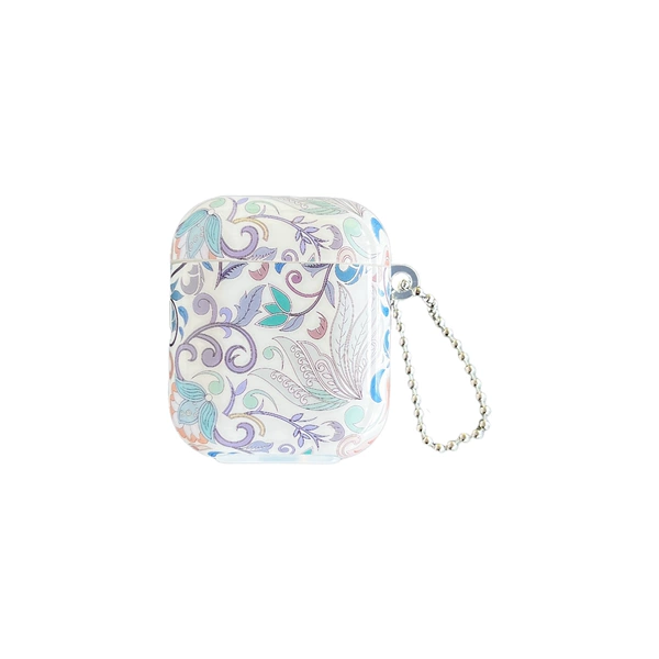 IMD soft shell-blue arabesque (with bead chain)