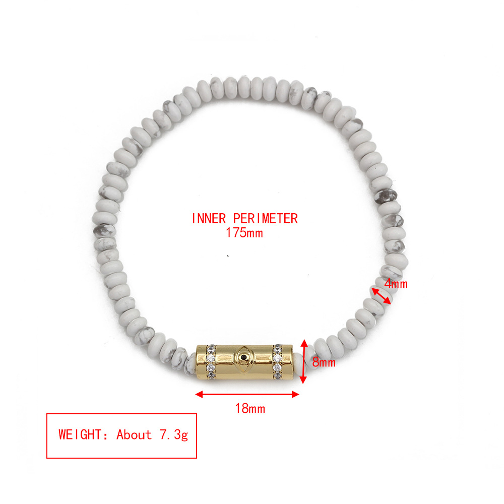 Fashion Eye Copper Beaded Bracelets 1 Piece