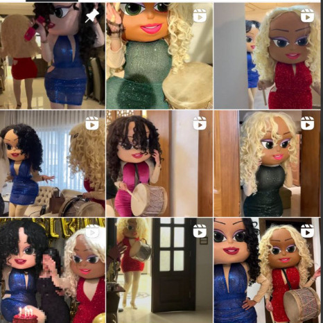 Cartoon Barbie doll