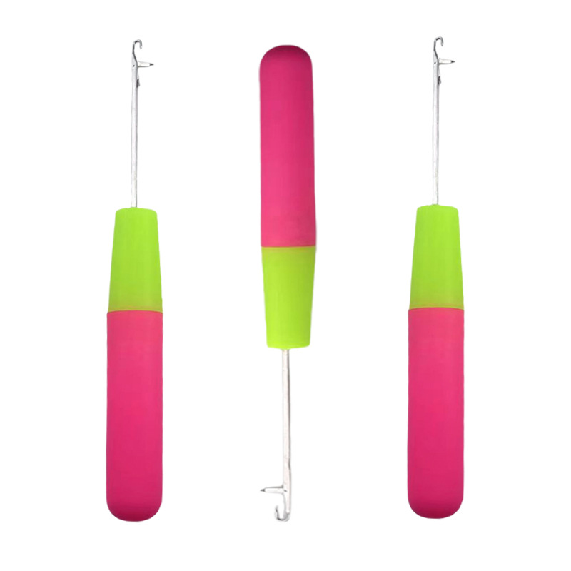 批发5.7mm钩针 假发钩针染发舌头钩针 假发编织工具脏辫钩针3.8mm