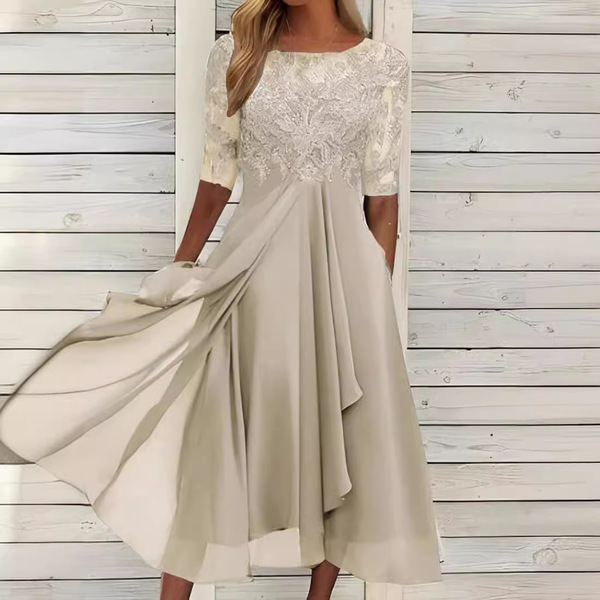 lace shiffon long skirt