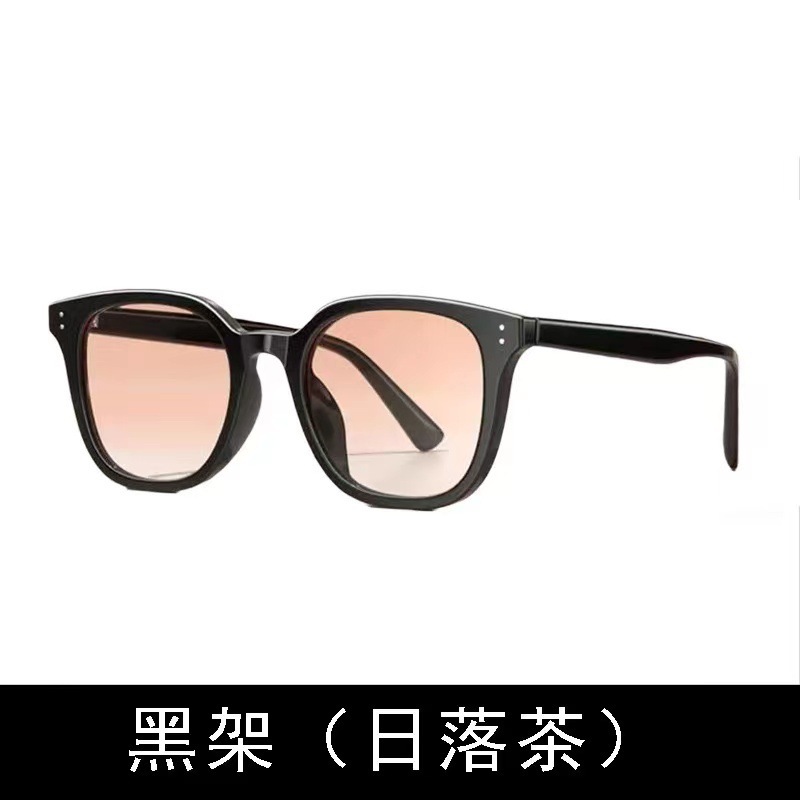 すっぴん頬紅眼鏡代発gnサングラスグラデーション日没茶色眼鏡簡単太枠黒枠サングラス卸売り|undefined