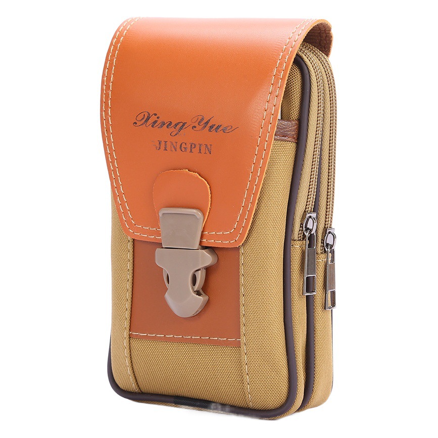 New Mobile Phone Waist Bag Men's Wear Belt Foreign Trade Multifunctional Retro Mobile Phone Bag Outdoor Sports Leisure Waist Bag
