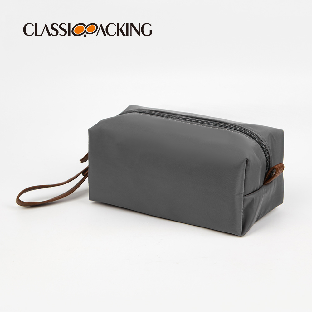 2025 nueva bolsa de lavado con cremallera de PU de color sólido bolsa de almacenamiento de cosméticos de PU de viaje y ocio bolsa de cosméticos de almacenamiento portátil