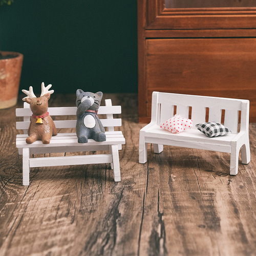 ZAKKA groceries mini wooden ornaments chair shooting background wooden props mini small furniture