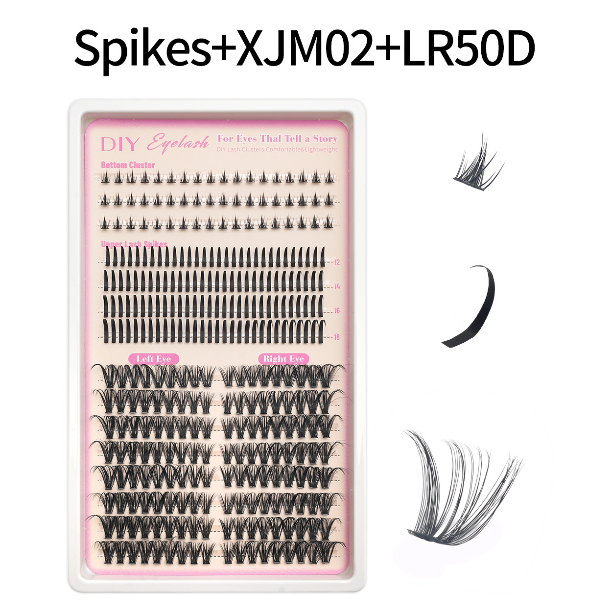 30D - 100D transfronterizos pestañas falsas de hadas bajo pestañas DIY Europa y América Amazon segmentación gradiente set de cabello