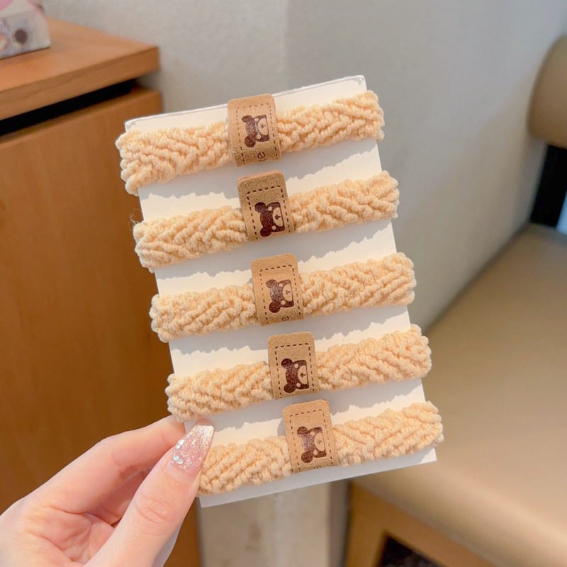 Cuerda para el cabello de dibujos animados, alta elasticidad y durabilidad, banda elástica para atar la cabeza, bola para mujer, lazo para el cabello, cuerda para la cabeza, nueva funda de cuero, accesorios para el cabello, todo fósforo