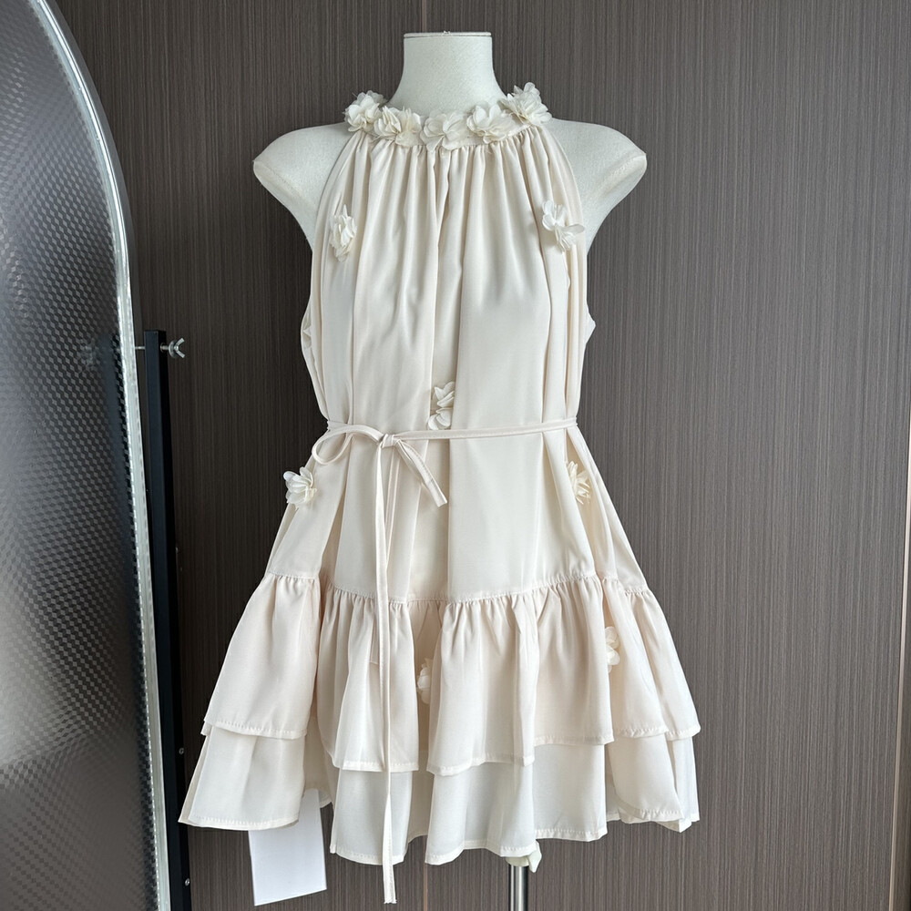 【L.L STUDIO】Shahe Halter Summer Women's French Tulle Doll Dress…