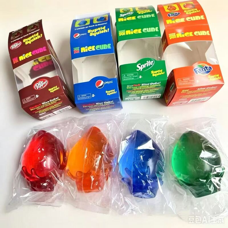 Needoh-style water drop maltose stress-relief squishy toy, slow-rebound decompression gadget, ice cube stress-relief toy for cross-border sales Needoh-style water drop maltose stress-relief squishy toy, slow-rebound decompression gadget, ice cube stress-relief toy for cross-border sales