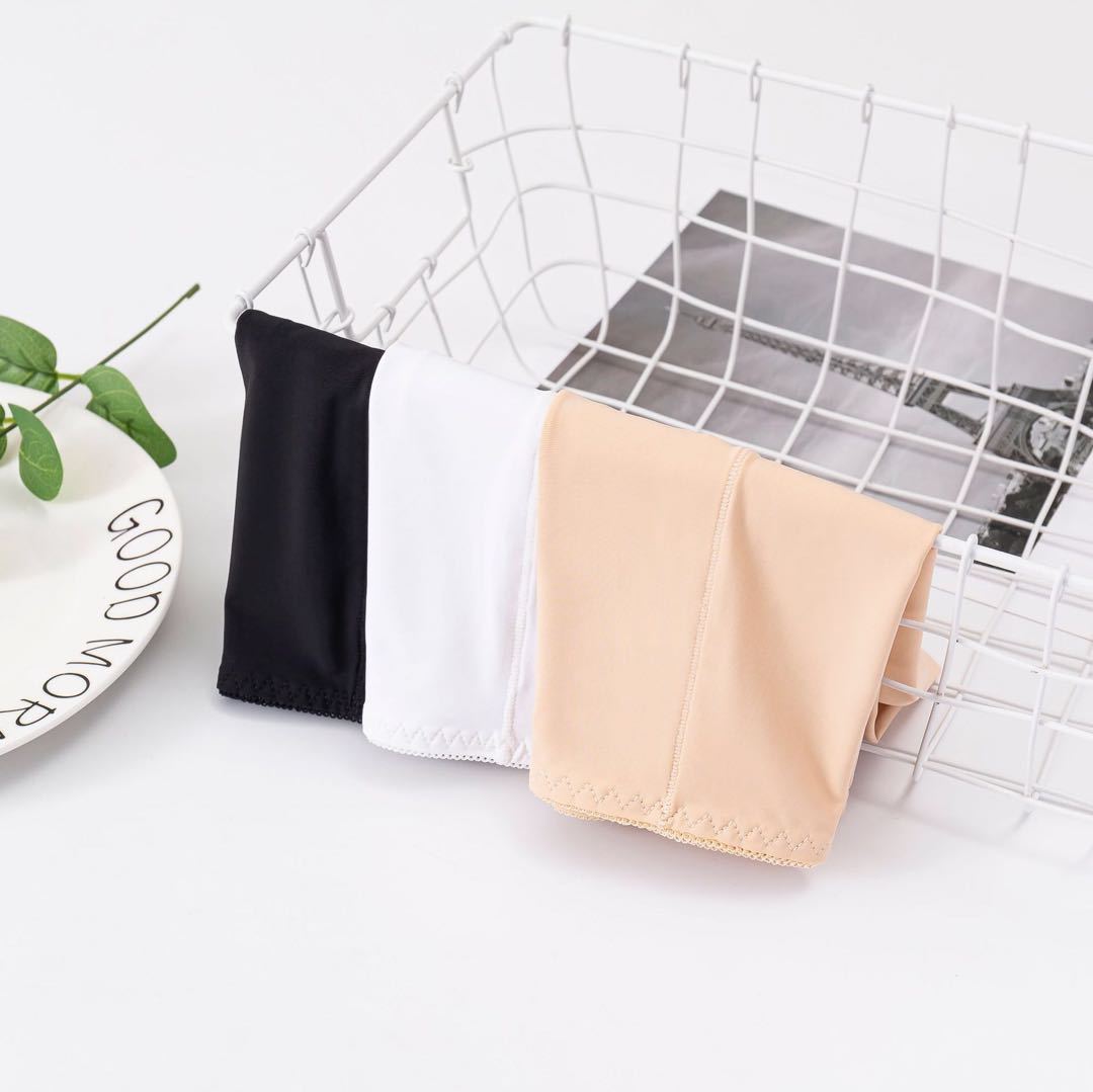 Ice silk one-piece seamless safety pants for women, anti-exposure leggings, summer thin inner wear elastic non-curling shorts