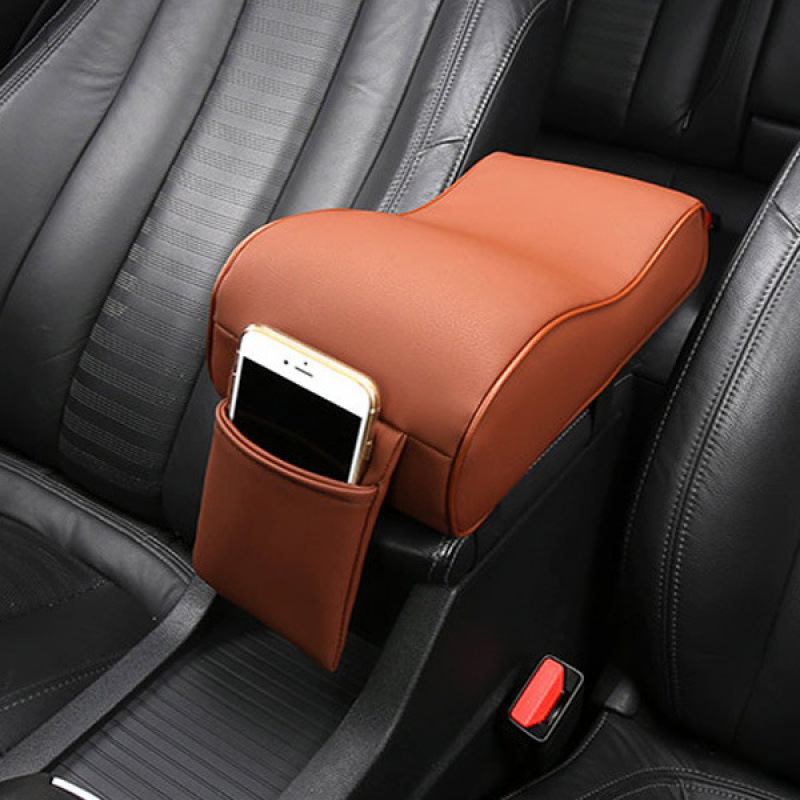 Car Interior Universal – Universal Armrest box pad - brown